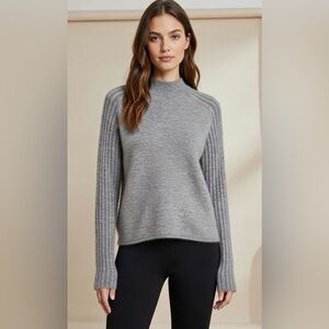 ZARA Knit Ribbed Turtleneck Long Sleeve Sweater Top Small $79